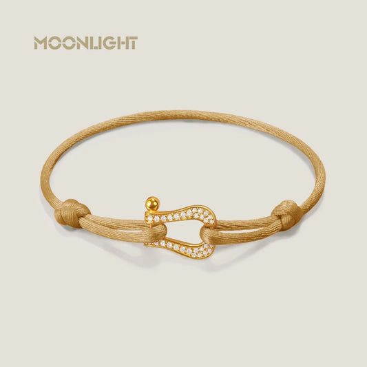 MOONLIGHT Classic Horseshoe Shape Bracelets For Women High Quality Adjustable Bracelet Female Jewelry Present Wholesale 28 Color