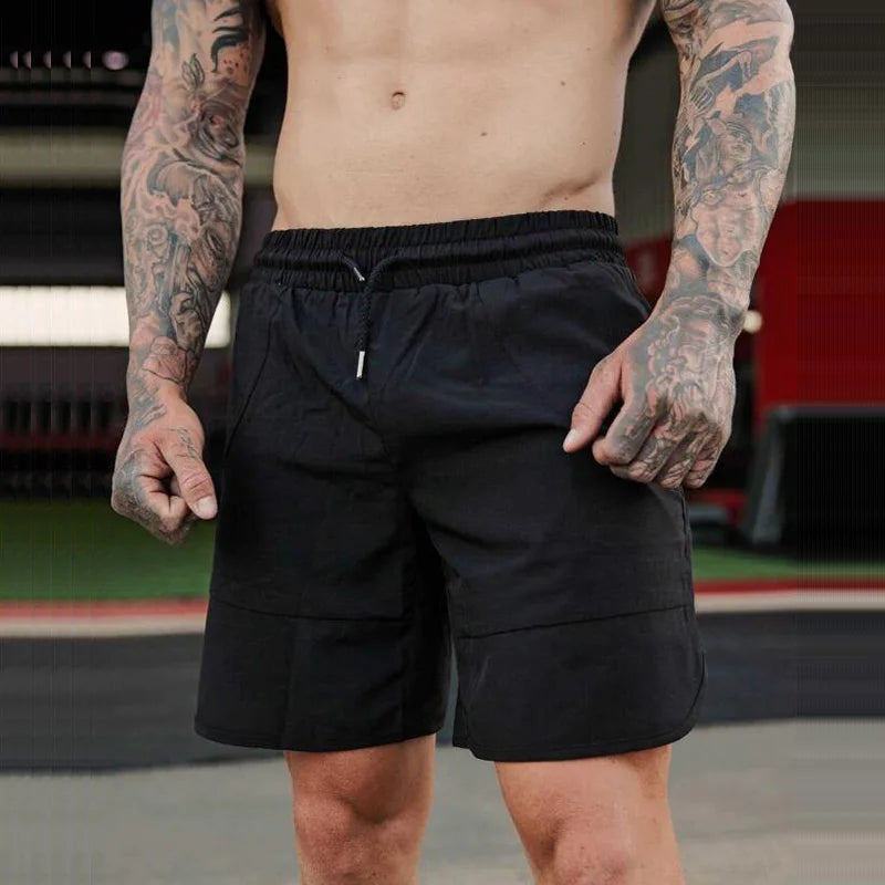 Breathable Quick Dry Men's Sport Shorts Summer Beach Jogging Short Pants Training Shorts Basketball Clothing Gym Fitness Pants