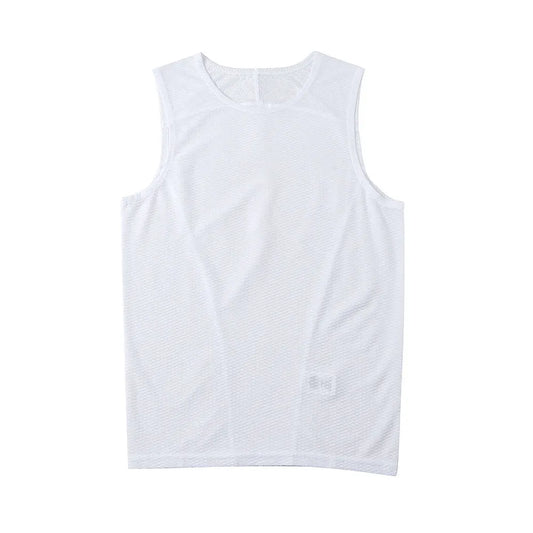 HISERWA Men Cycling Base Layer Classic Black/White Cycling Underwear Mesh Breathable Quick Dry Bicycle Jersey MTB Bike Shirts