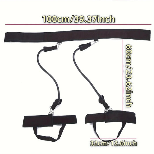 Multifunctional Jump Resistance Bands Elastic Tension Rope for Waist Leg Strength Training Yoga Fitness Home Gym Equipment