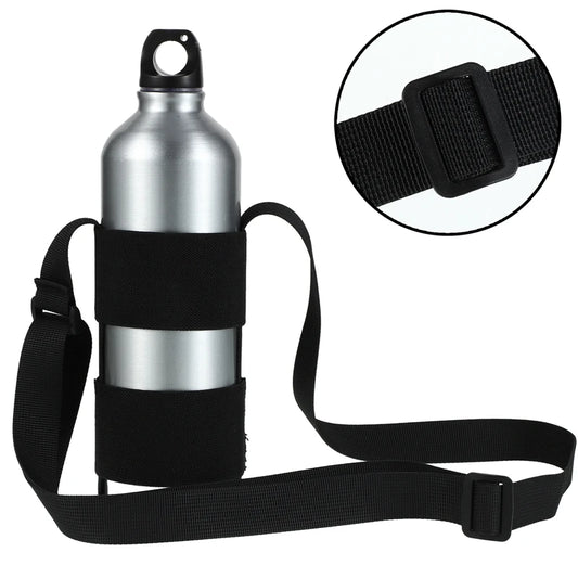 Portable Outdoor Sports Water Bottle Carrier Insulated Cup Cover Bag Holder Sports Bottle Pouch Portable Kettle Nylon Strap