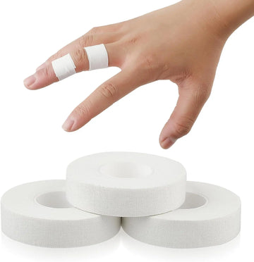 15 feet White Athletic Finger Tape 1/3/6Roll  White Extra Strong Versatile Tapes for  Jiu-Jitsu Outdoor Sports Climbing Football