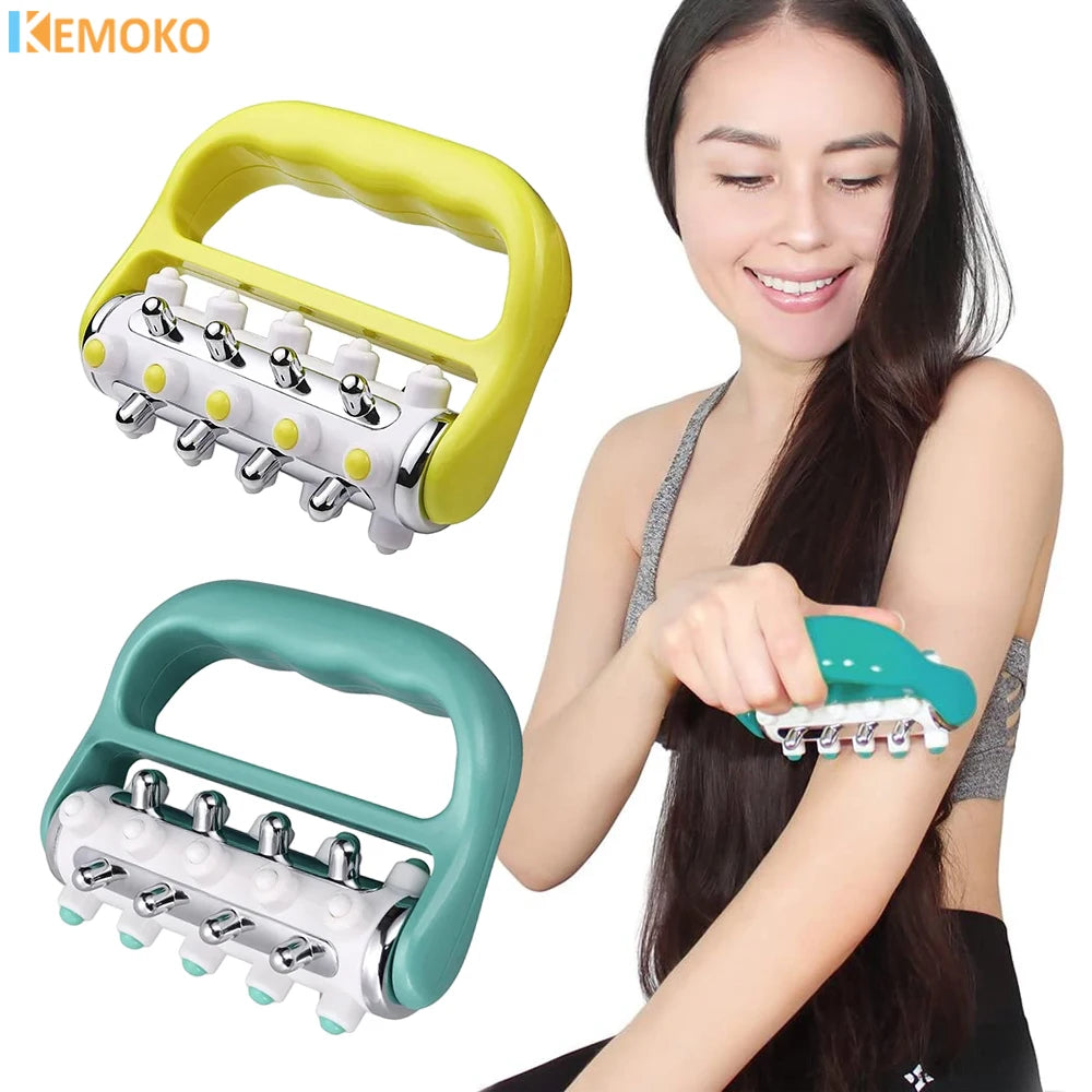 Fascia Roller Massager Handheld Lymphatic Drainage Massage Roller Trigger Point Deep Tissue Myofascial Release Tool Body Care
