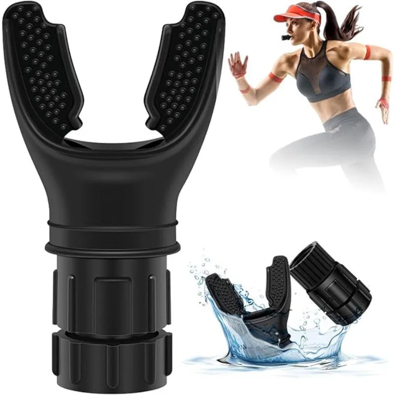 Adjustable Breathing Trainer - Lung Exercise Device for Fitness & Respiratory Health Portable Mouthpiece Trainer Sport Equipment