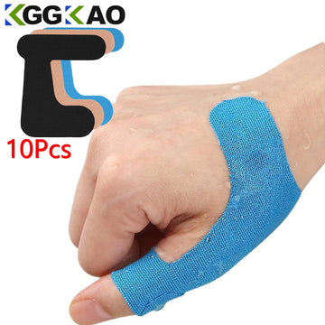 10PC Precut Thumb Support Tape,Self Adhesive Toe Kinesiology Patches Finger Bandages Supplies for Sport Housework