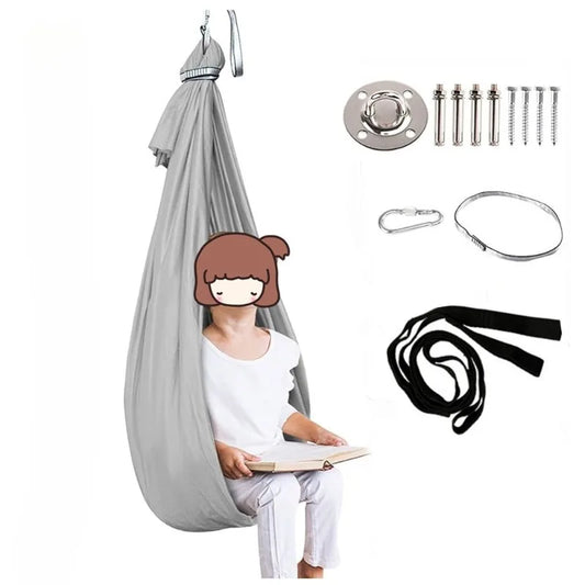 Childrens Yoga Hammock Indoor and Outdoor Universal Sensory Swing Polyester High Stretch Yoga Supplies and Multifunctional Use