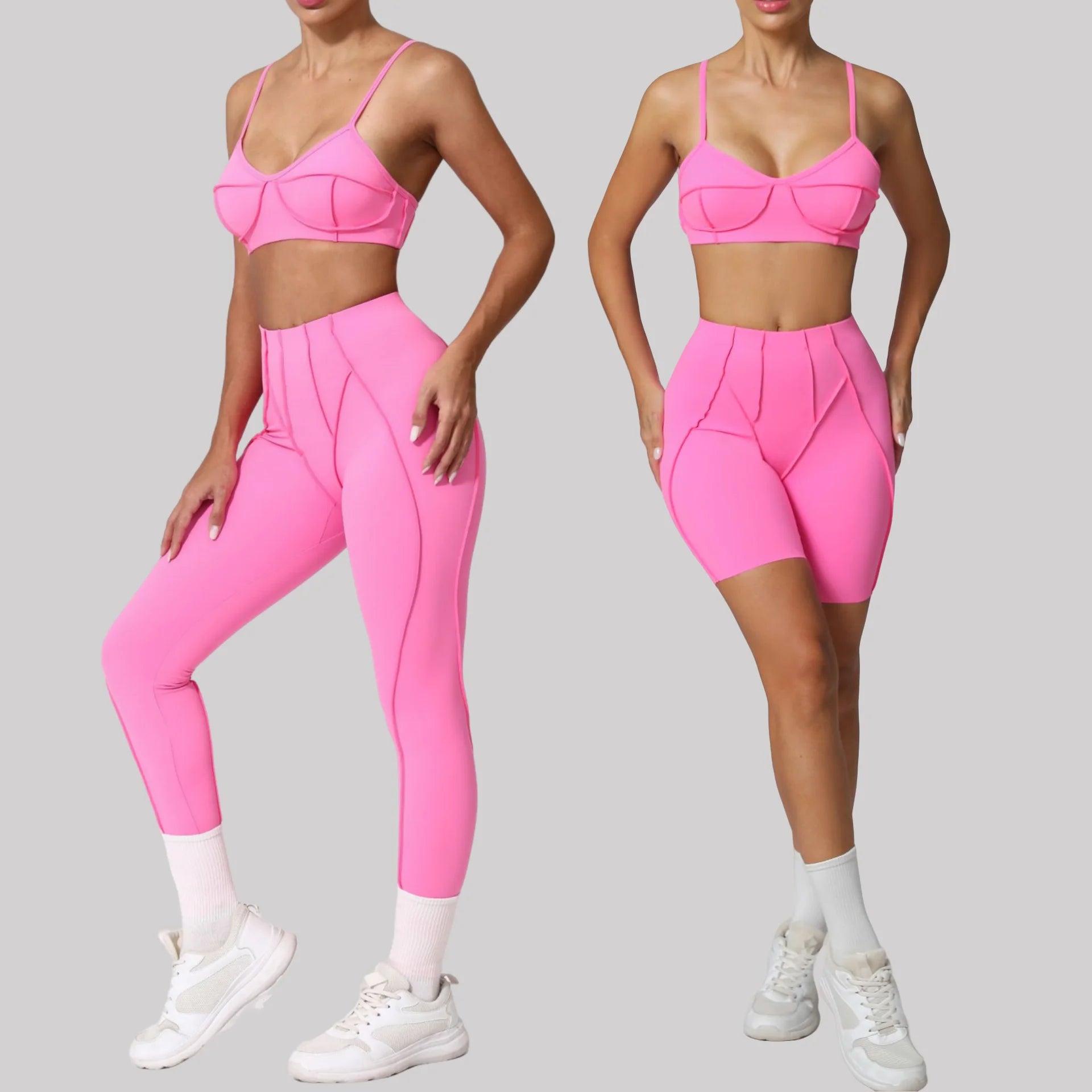 Seamless Yoga Sets Sports Fitness High Waisted Peach Hip Quick Drying Sports Bra Suits Workout Clothing Gym Sportswear for Women