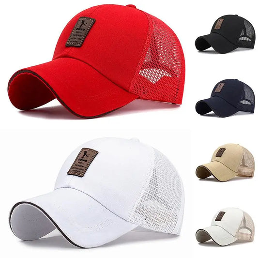 New Quick Dry Mesh Baseball Cap Outdoor Sports Breathable Hat For Men Women Visor Hat Embroidered Adjustable Sun Protection Hat