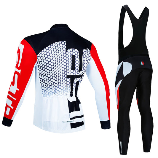 2025 Pro Team Winter Cycling Jerseys Set Long Sleeve Thermal Fleece Bicycle Clothing Keep Warm Bike Wear Suit Sportswear