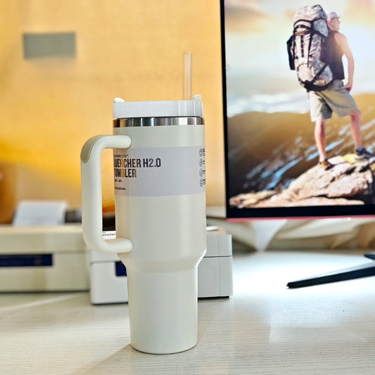 Lid with straw lid 30oz/40oz stainless steel vacuum insulated car cup double-walled thermal travel mug