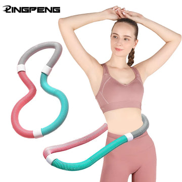 Spring Tube Yoga Circle Fitness Waist & Tummy Tightening Exercise Equipment Foldable Unisex Weight Loss Home Bodybuilding
