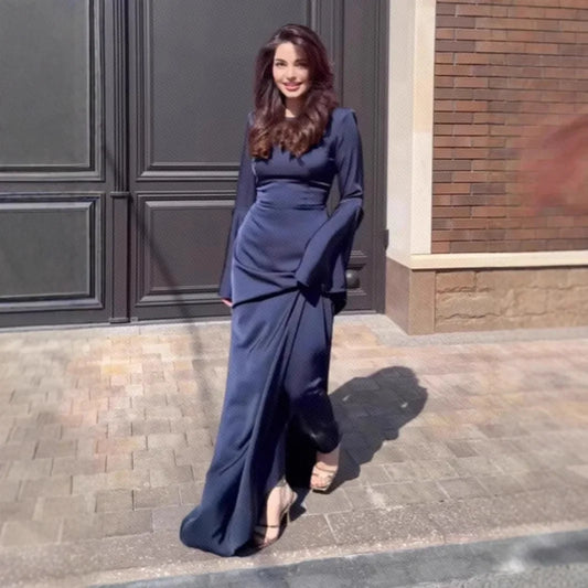 2024 Autumn/Winter New Women's Evening Dress Amazon Independent Station Ebay Middle East Large Display Long Sleeve