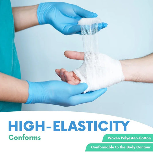 1/3/5 Rolls Disposable First Aid Wound Dressing Tear Resistant Bandage Roll Fixation Absorbent Cotton