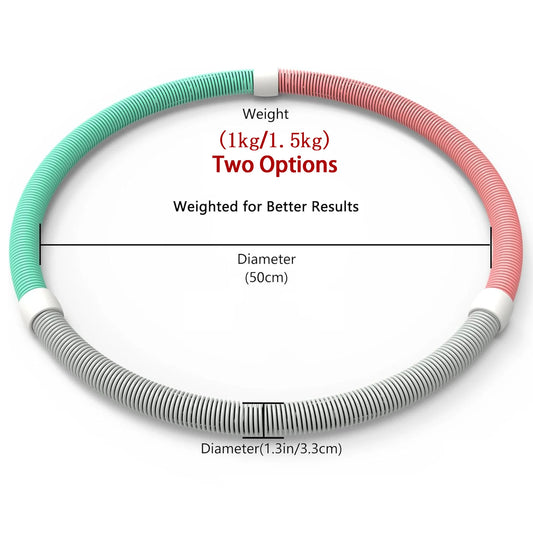 Spring Tube Yoga Circle Fitness Waist & Tummy Tightening Exercise Equipment Foldable Unisex Weight Loss Home Bodybuilding