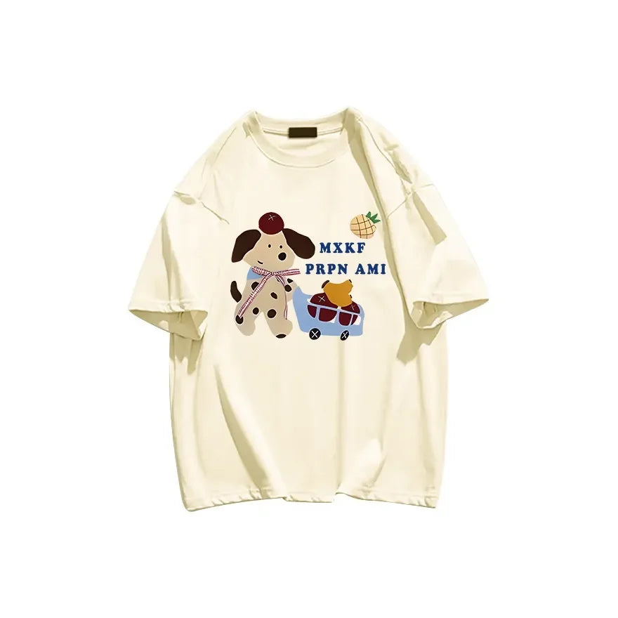 Fashionable summer versatile and age-reducing Korean loose short-sleeved T-shirt for women clothing y2k top graphic t shirts