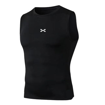 New Compression Tank Top Elasticity Gym wear Men Sleeveless Quick Drying Sportswear Fitness Bodybuilding Vest Workout Muscle Top