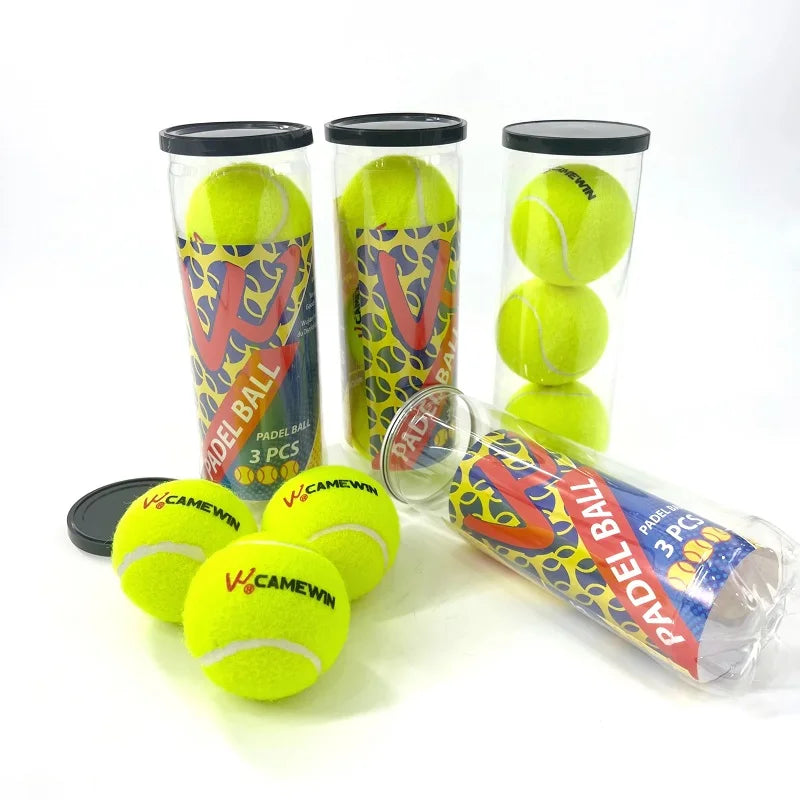 Camewin Padel Balls Tennis Ball IPT Certified Tournament 50% Wool Outdoor Sports Professtional Presurizador Pelotas Padel