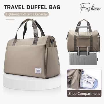 Travel Duffel Bag Men Women Large Capacity Hand Luggage Dry-Wet Sports Fitness Bag Gym Bag Weekender Bags Short-Distance Package