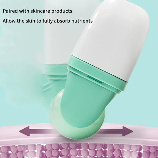 Double Head Ice Roller For Face Eye Puffiness Migraine Pain Relief Minor Injury Facial Cold Therapy Massage Roller Skin Care