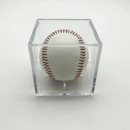 1pc Baseball Acrylic Box Acrylic 80*80*80 Transparent Baseball Storage Collecting Box