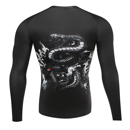 Men Compression Long Sleeve T Shirt Men Sportswear Gym Fitness Clothing Workout Training Sport Rashgard Running T-shirt Men