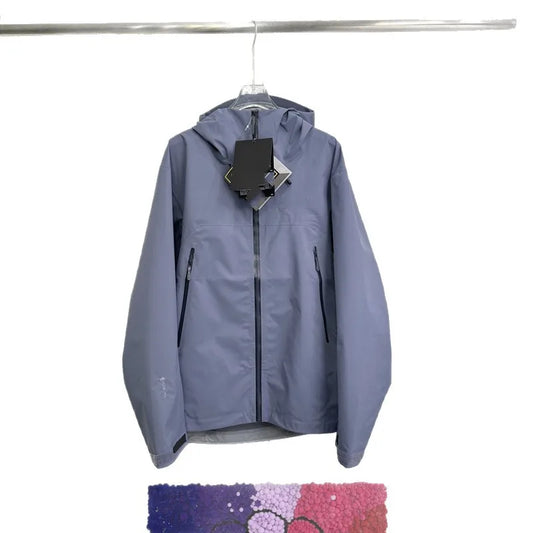 Unisex Outdoor Hardshell Waterproof Windproof Lightweight Jacket Full Sealed Glue Outdoor Climbing Camping Hiking Traveling