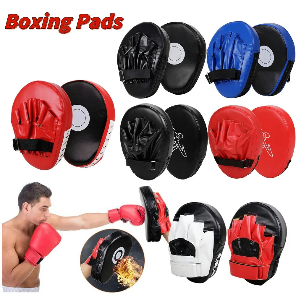 Curved Boxing Hand Target PU Leather Boxing Punching Bag Wear Resistant Taekwondo Hand Target Sports Training Equipment