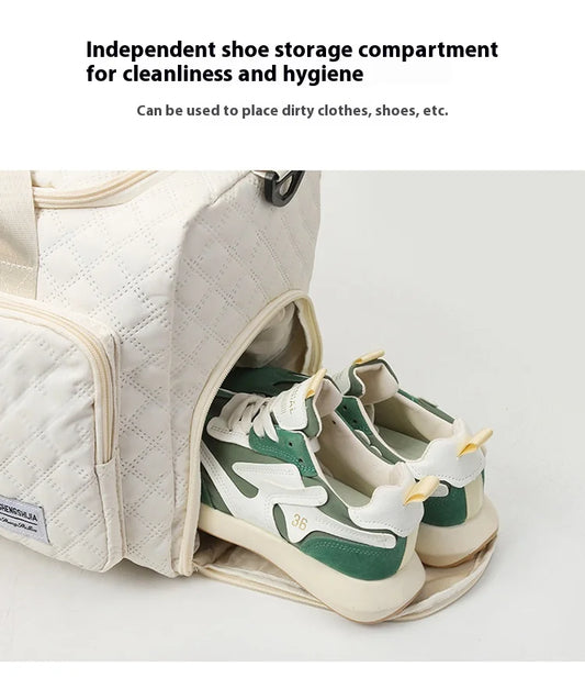 Sports and fitness bag, pull-out suitcase, luggage bag, single-shoulder Oxford cloth large-capacity simple yoga bag