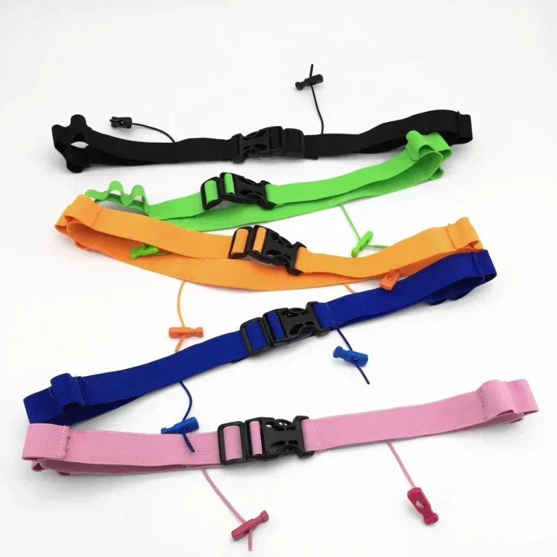 1pc Number Belt  Unisex Triathlon Marathon Race With Gel Holder Running Belt Cloth Belt Motor Running Outdoor Sports