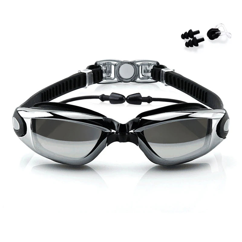 Swimming Goggles Professional Electroplate Goggles Anti Fog and UV Protection Swim Goggles Men Women No Leaking Swim Glasses