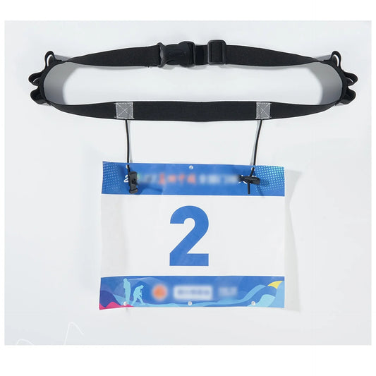 1pc Number Belt  Unisex Triathlon Marathon Race With Gel Holder Running Belt Cloth Belt Motor Running Outdoor Sports