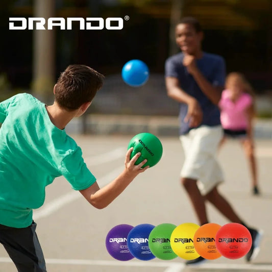 Dodgeball, 6.3 inch Skin Foam Dodgeball,  Low Bounce, Handball, Kickball, Playground Ball, Team ball Sports, Soft Skin