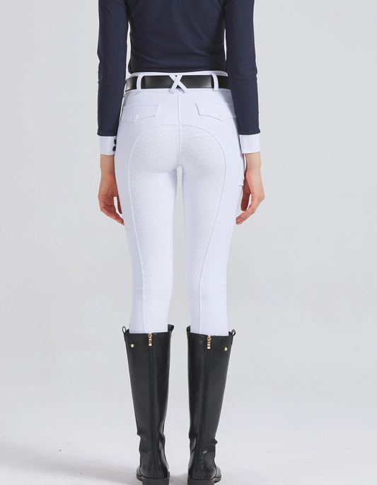 Professional horse riding pants silicone anti-slip quick-dry tight-fitting cycling sports pants for equestrian exams