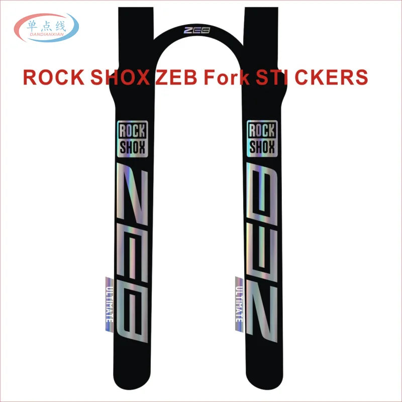 2021 Rockshox ZEB ULTIMATE Mountain Bike Front Fork Decals Bicycle MTB Front Fork Stickers Bike Accessories