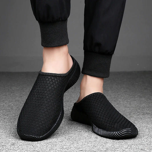 Women Slippers Casual Shoes Fashion Breathable Walking Mesh Flat Slippers Sneakers Gym Vulcanized Shoes Outdoor Female Footwear