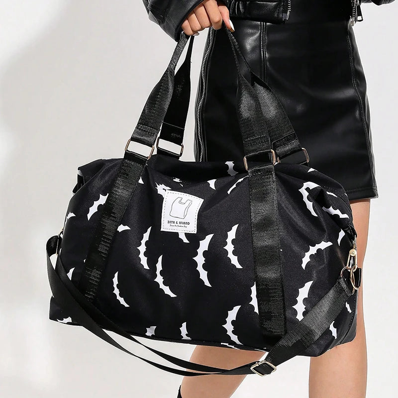 Large capacity sports bag, travel bag, leisure multi-functional portable shoulder bag, with shoe cabinet, suitable for vacation