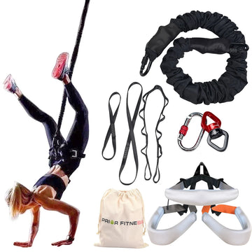 Gym Heavy Bungee Fitness Kit, Cord Upgraded for Home Yoga, Bungee Rope, Gravity Pilates Training, Pro Tool for Home Gym Studio