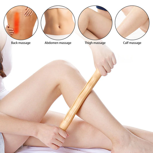Rolling Pin Universal Back Needle Massage Tendons Beech Wood Scraping Stick Point Treatment Guasha Relax Therapy Tool