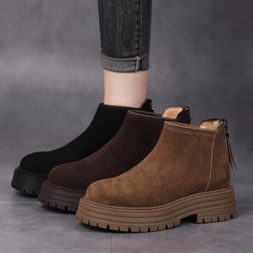 Suede Platform Women Ankle Boots High Heels Fashion Shoes Woman 2025 Trend Winter New Walking Cozy Sport Casual Snow Botas Femme
