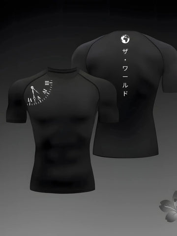 Summer Anime Berserk Guts Men's Compression Shirt Fitness Sport Running Tight Gym TShirts Athletic Quick Dry Tops Tee