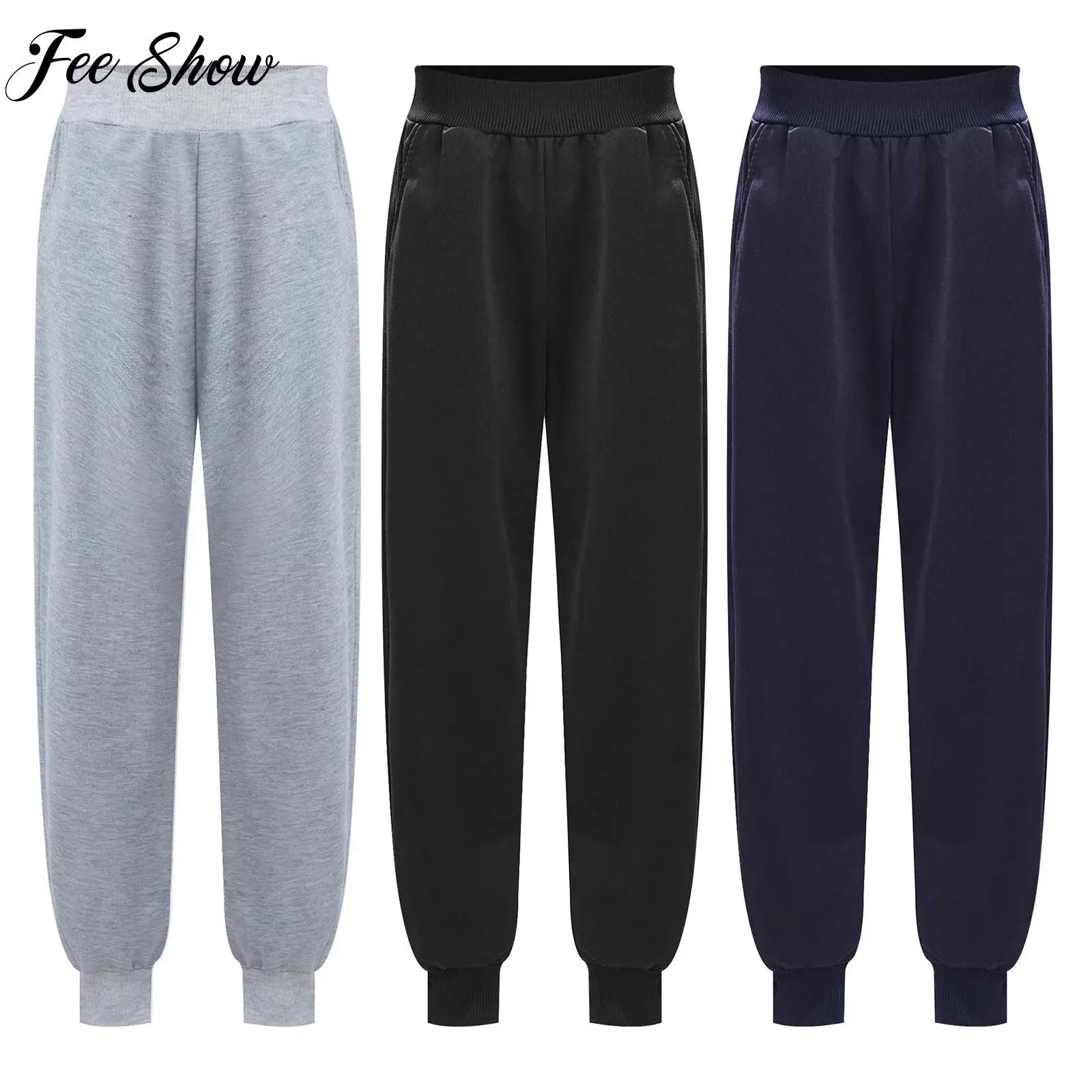 2025 New Training Sports Pants Kids Boys Casual Pants Workout Running Jogging Pants Tracksuits Gym Trousers Joggers Sweatpants