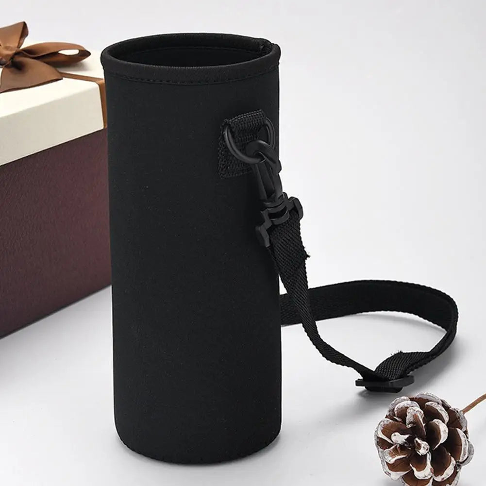 Portable Outdoor Sports Water Bottle Insulated Cup Cover Bag Outdoor Sports Bottle Strap Pouch Portable Kettle Storage Cup Cover