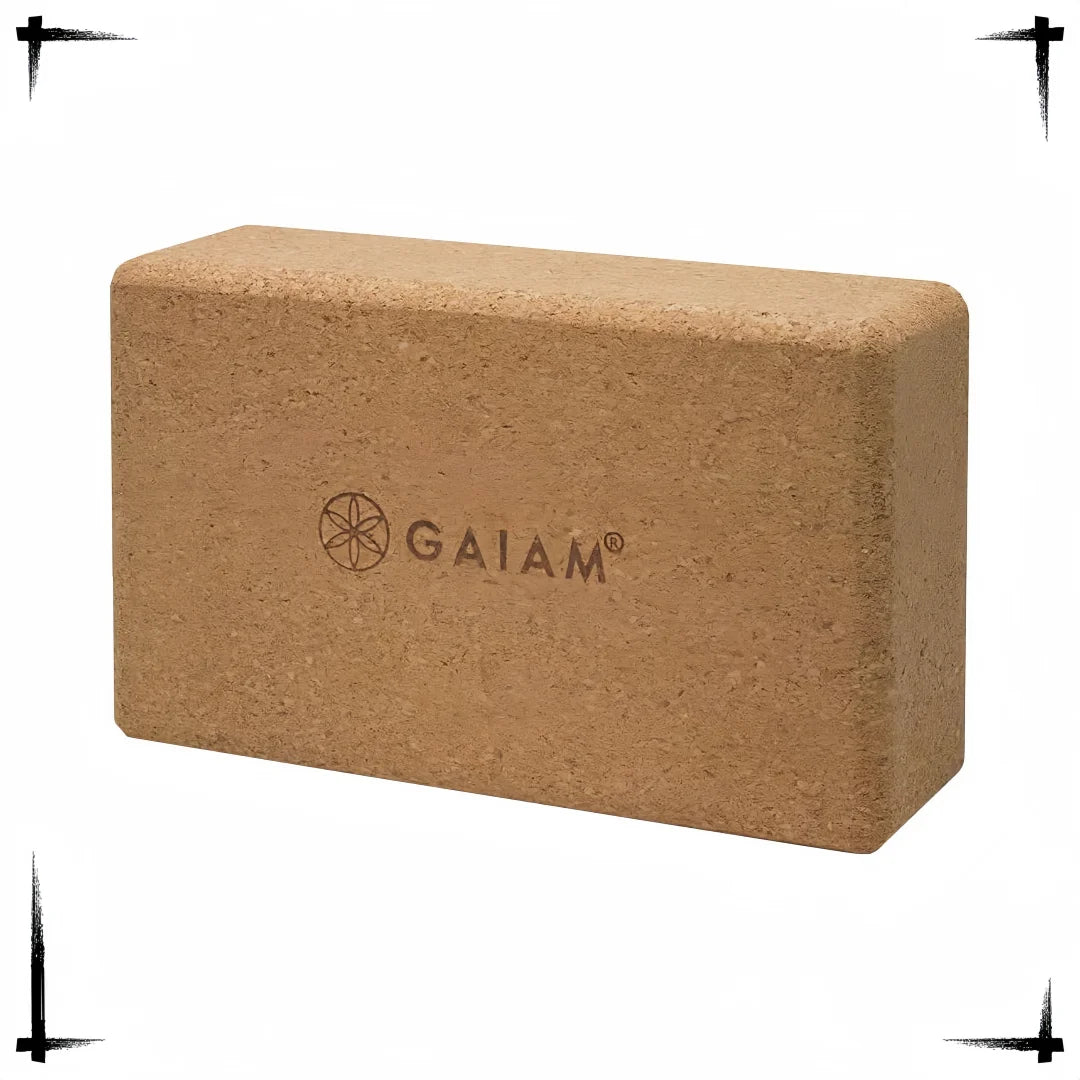 Non-Slip Cork Yoga Block for All Levels - Deepen Stretches, Gym & Home Workout Accessory