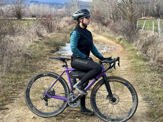 DAREVIE Cycling Bib Tights Winter PRO Level Waterproof Windproof Thermal Fleece Gel Pad Cycling Bib Pants Hot Warm Bike Trousers