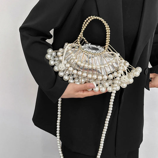 Sophisticated Modern Scalloped Medium Women s Four Season Shoulder Bag Small Purse Cross Body Bag
