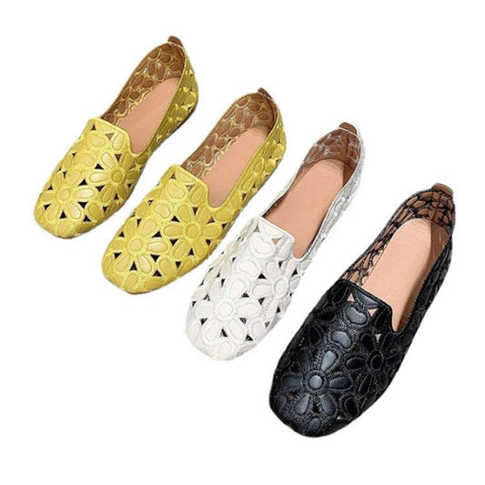 Shallow Flat Shoes Women Doug Solid Color Flora Slip on Shoes Casual Breathable Ballet Flats Women Loafers Comfort Ladies Shoes