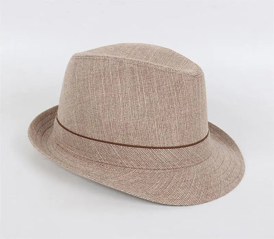 Spring&Autumn Men Fedoras  Top Jazz Plaid Hat Adult Bowler Hats Classic Version Chapeau Hats