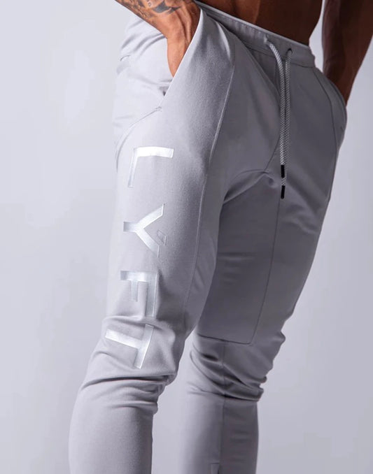 Mens Training Pants GYM Track Sweatpants Joggers Breathable Workout Fitness Male Running Sport Trousers Zipper Bottoms