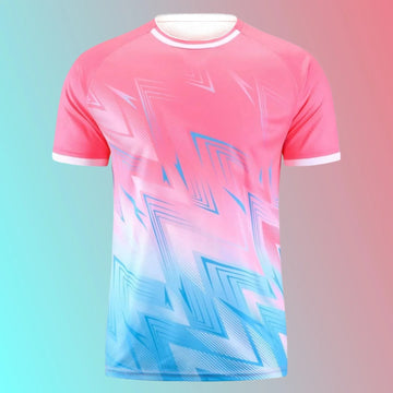 Summer New Table Tennis and Badminton Training Camp Sports 3D Printed Short Sleeved T-shirt Quick Drying