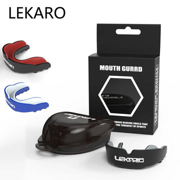 Lekaro Adult Sports Tooth Protection Eva Mouth Guard Sports Kids Mouthguard For Basketball Mma Martial Art Child Boxing Brace